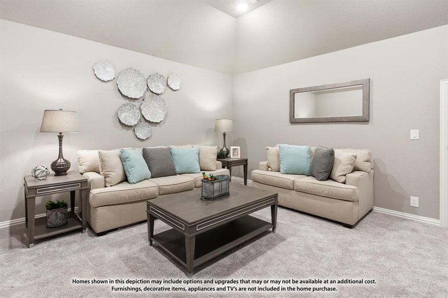Furnished interior view inside a new home in North Grove, Waxahachie (Image 22).