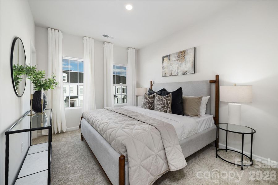Furnished interior view inside a new home in Edgewood Preserve, Huntersville (Image 9).