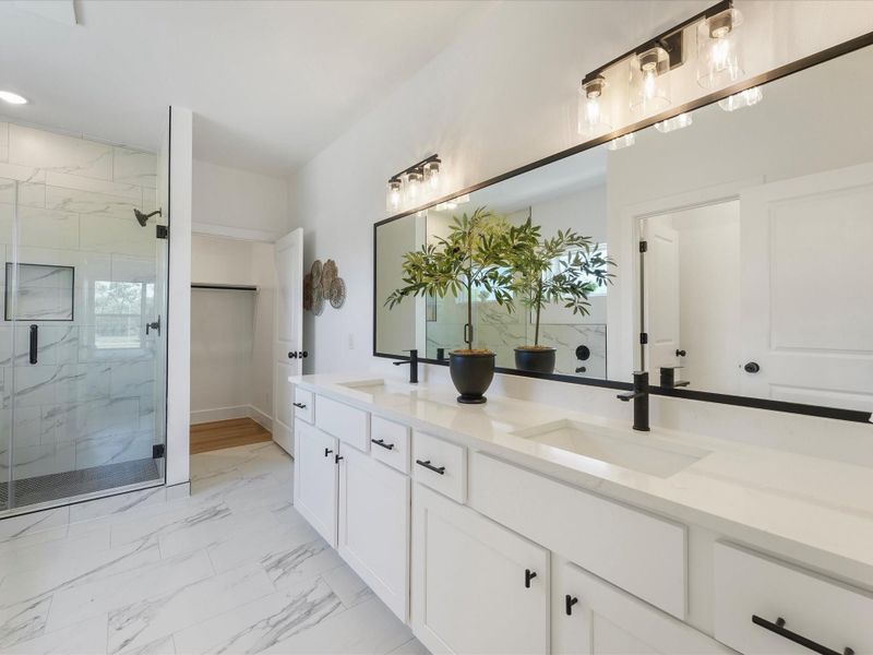 Furnished interior view inside a new home in , Houston (Image 11).