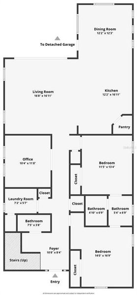 2D floor plan layout of this home in , Orlando, FL (Image 5).