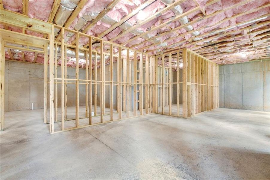 In-progress construction of a new home in , Flowery Branch, GA (Image 60).