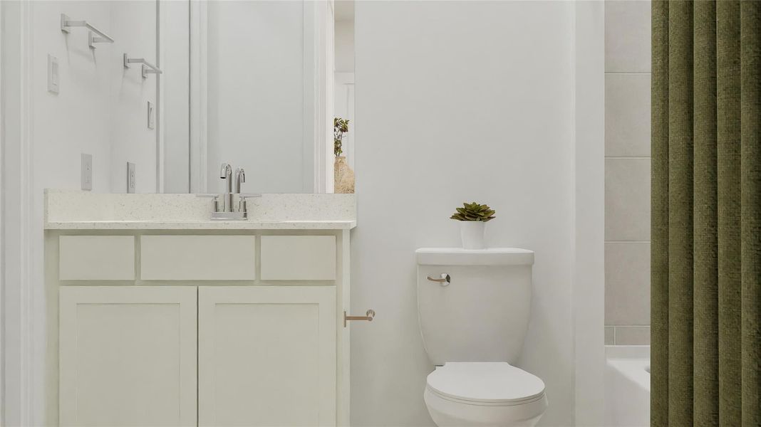 Furnished interior view inside a new home in Samara, League City (Image 10).