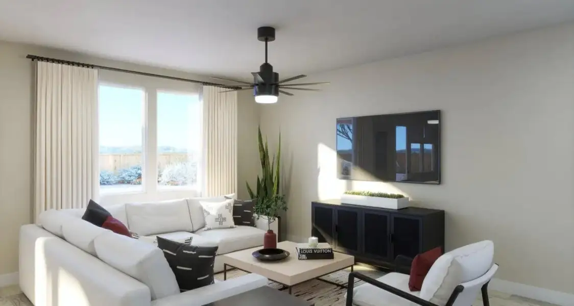Furnished interior view inside a new home in , Kyle (Image 4).