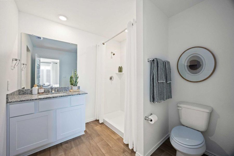 Furnished interior view inside a new home in Garver Heights, Houston (Image 3). Furnished interior view inside a new home in Garver Heights, Houston (Image 3).