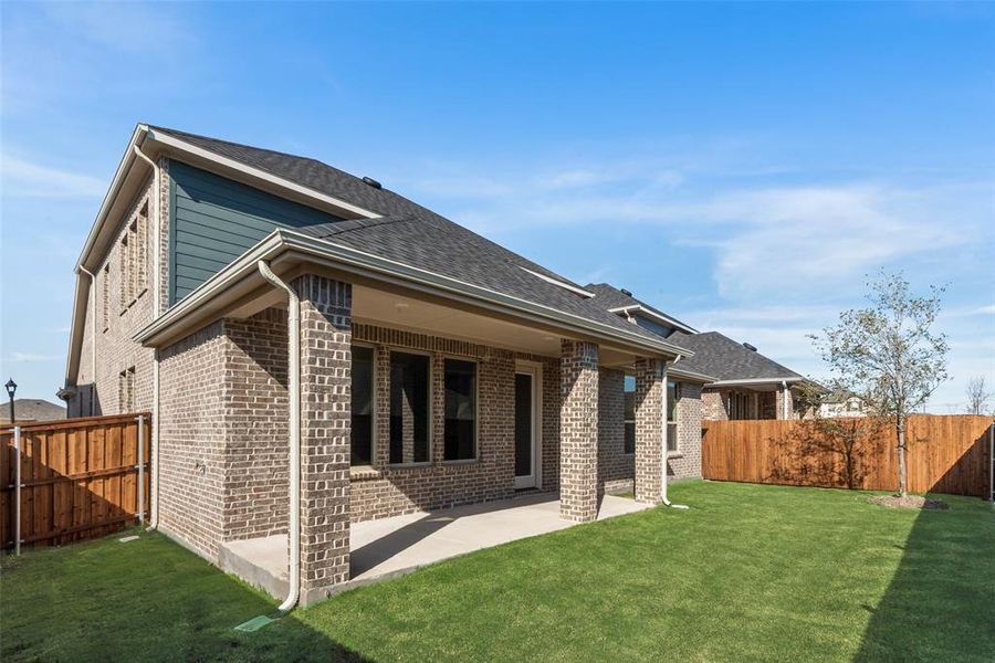 Exterior details and patio area of a home in Villages of Hurricane Creek, Anna (Image 4). Exterior details and patio area of a home in Villages of Hurricane Creek, Anna (Image 4).