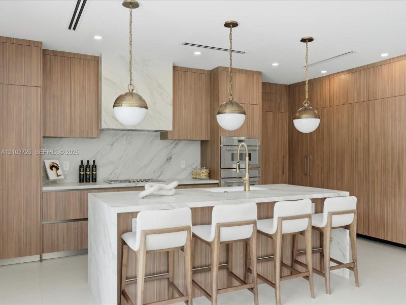 Furnished interior view inside a new home in , Miami (Image 14).