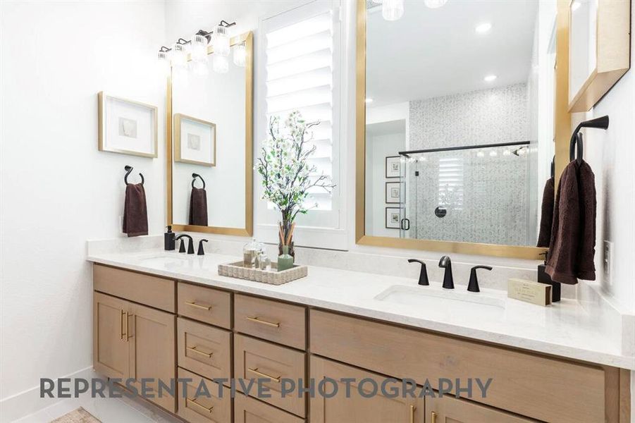 Furnished interior view inside a new home in Mosaic, Celina (Image 12).