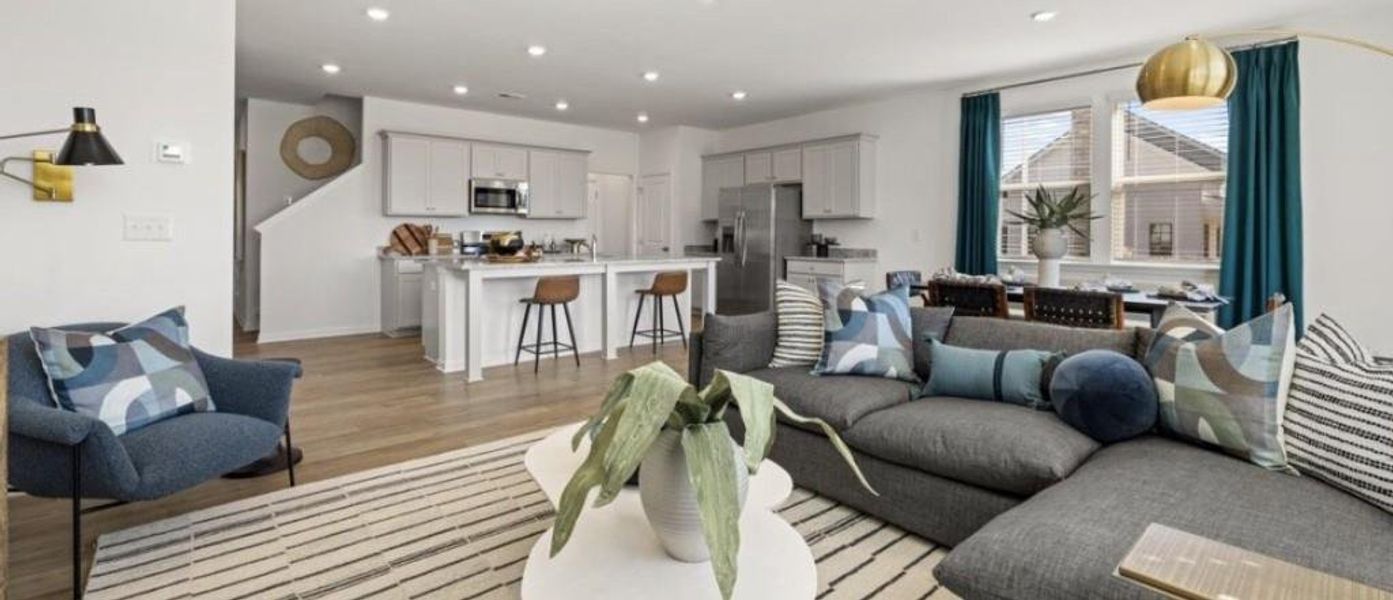 Furnished interior view inside a new home in Towns at Ivy Creek, Buford (Image 9).