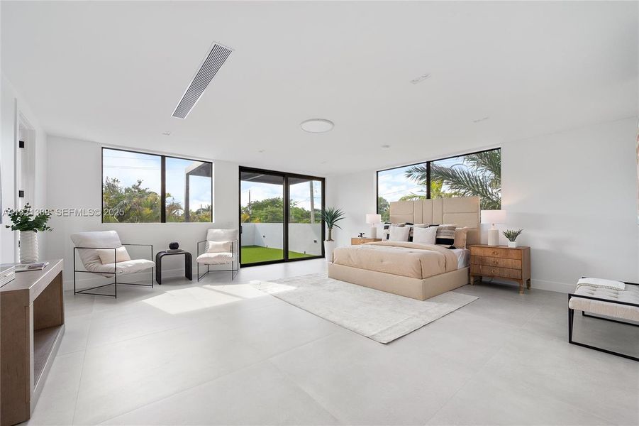 Furnished interior view inside a new home in , Miami (Image 16).