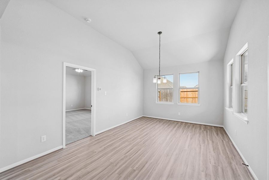 Sun-lit dining area Sun-lit dining area