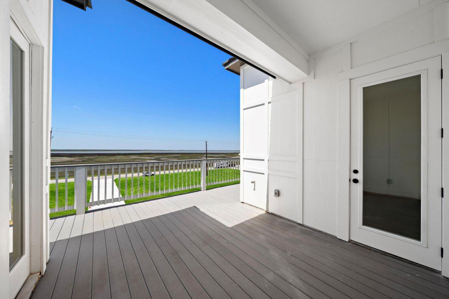 Upstairs Bay Deck. Upstairs Bay Deck.