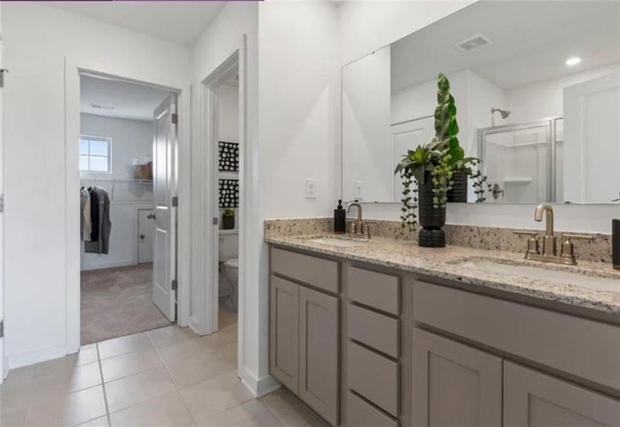 Furnished interior view inside a new home in Reserve at Gum Springs, Jefferson (Image 26).
