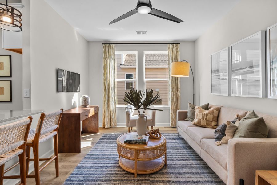 Representative furnished interior of a home built from the The Seashore by Chesapeake Homes in Coastal Club of the Carolinas, Calabash (Image 7).