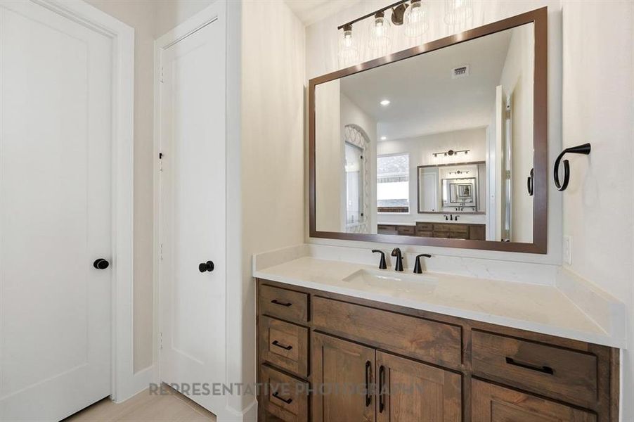 Furnished interior view inside a new home in Star Trail: 65ft. lots, Prosper (Image 9). Furnished interior view inside a new home in Star Trail: 65ft. lots, Prosper (Image 9).