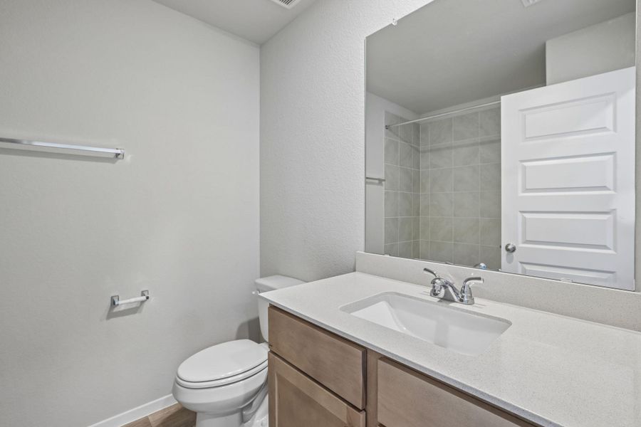 Furnished interior view inside a new home in Cloverleaf, Austin (Image 11). Furnished interior view inside a new home in Cloverleaf, Austin (Image 11).