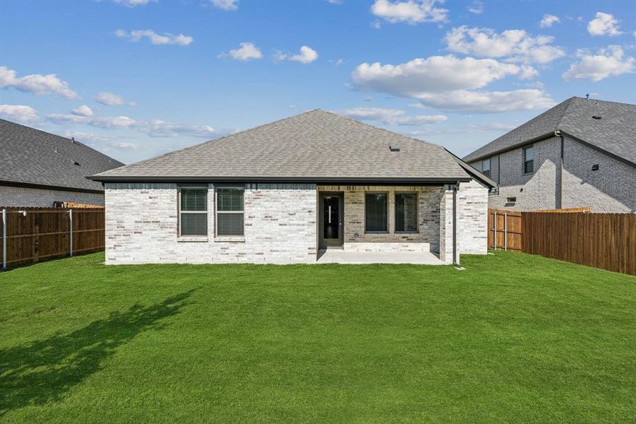 Covered Patio in the Oscar home plan by Trophy Signature Homes – REPRESENTATIVE PHOTO Covered Patio in the Oscar home plan by Trophy Signature Homes – REPRESENTATIVE PHOTO