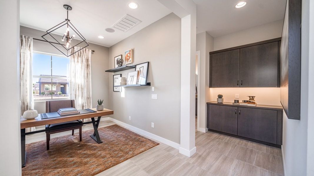 Furnished interior view inside a new home in Estrella, Goodyear (Image 32).