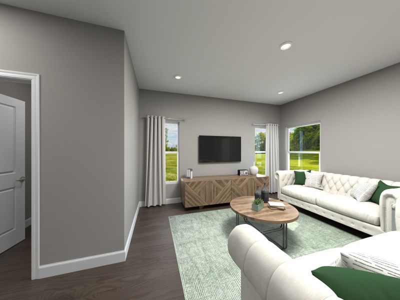 Representative furnished interior of a home built from the Jubilee by Meritage Homes in Valencia Crossing, Tucson (Image 5). Representative furnished interior of a home built from the Jubilee by Meritage Homes in Valencia Crossing, Tucson (Image 5).