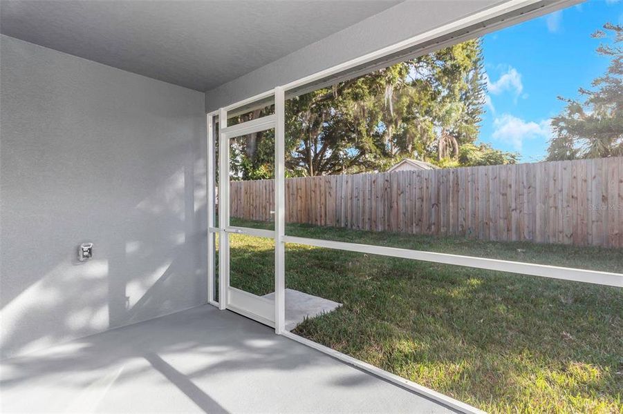 Exterior details and patio area of a home in , New Port Richey (Image 25).