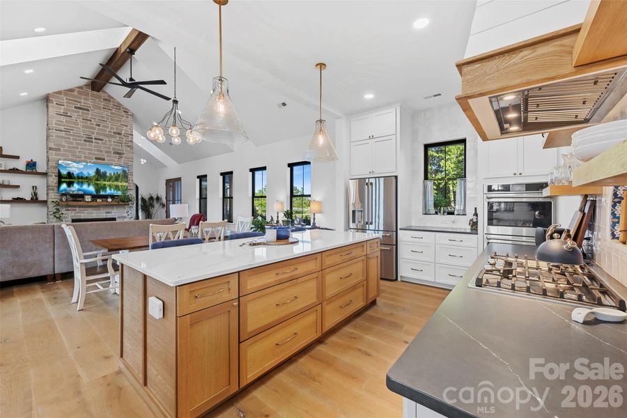 Gourmet Kitchen with Oversized Island