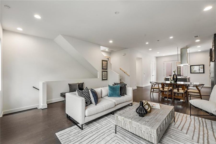 Furnished interior view inside a new home in , Atlanta (Image 26).