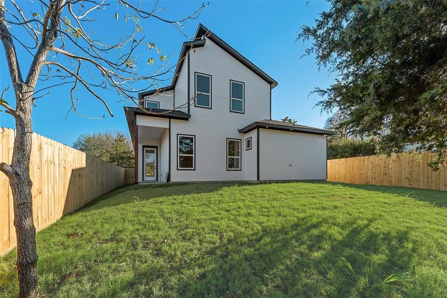 Exterior details and patio area of a home in , Dallas (Image 3). Exterior details and patio area of a home in , Dallas (Image 3).