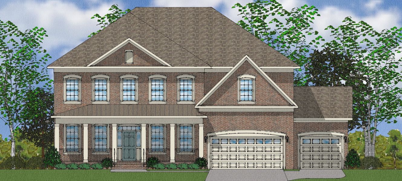 Representative exterior photo of a completed home built from the McKenna II - Elite Collection by Mungo Homes in Suter Estates, Easley, SC (Image 21).