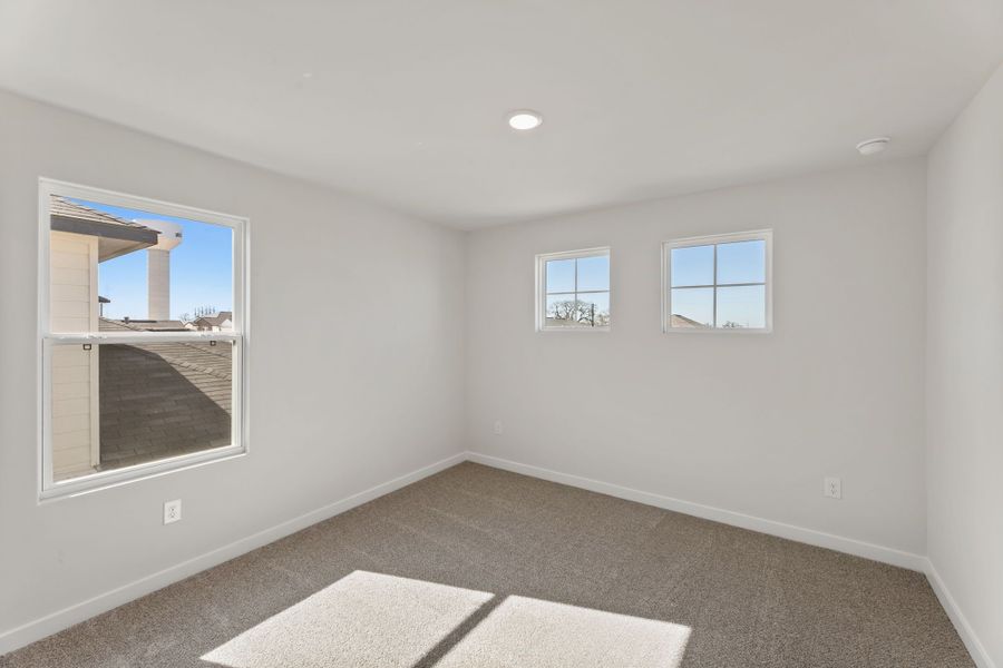Representative unfurnished interior of a home built from the Poinseta by Hakes Brothers in Hickory Ridge, Elmendorf (Image 34). Representative unfurnished interior of a home built from the Poinseta by Hakes Brothers in Hickory Ridge, Elmendorf (Image 34).