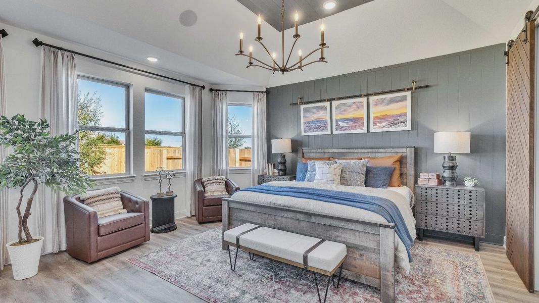 Furnished interior view inside a new home in Sunfield, Buda (Image 10).