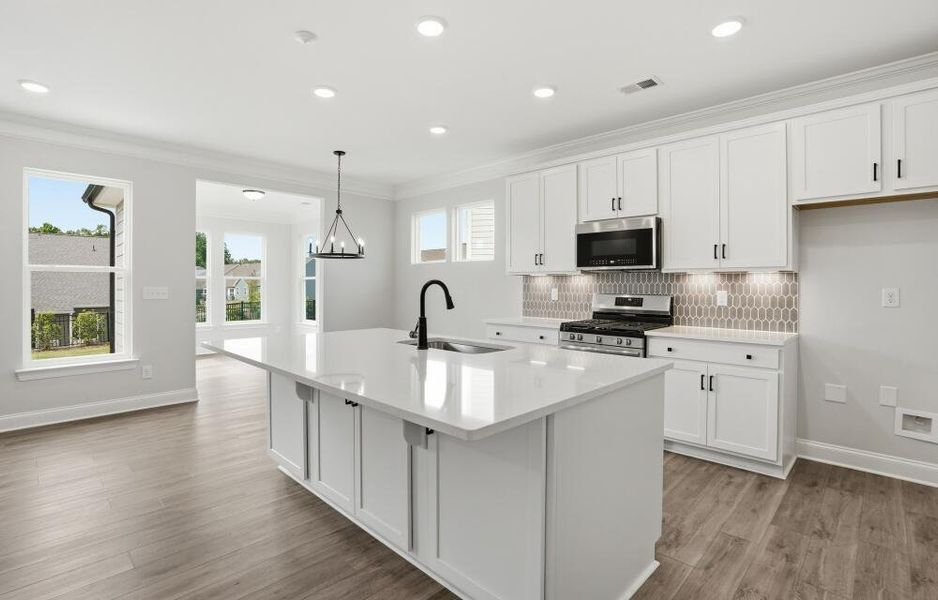 Furnished interior view inside a new home in Villas at Prestwick, Mooresville (Image 6).