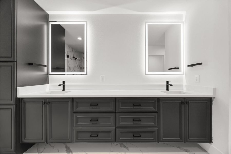 Furnished interior view inside a new home in , Houston (Image 11).