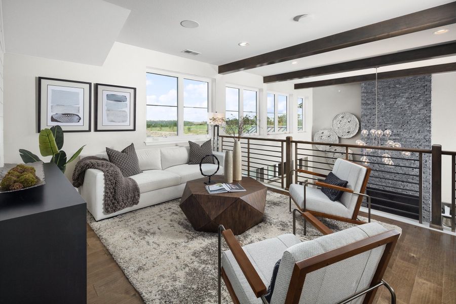 Representative furnished interior of a home built from the Residence 1 by Trumark Homes in The Summit at Castle Pines, Castle Pines (Image 16).