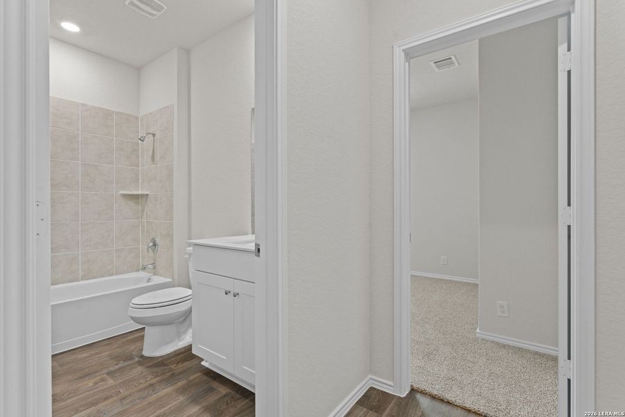 Furnished interior view inside a new home in Applewood, San Antonio (Image 12). Furnished interior view inside a new home in Applewood, San Antonio (Image 12).