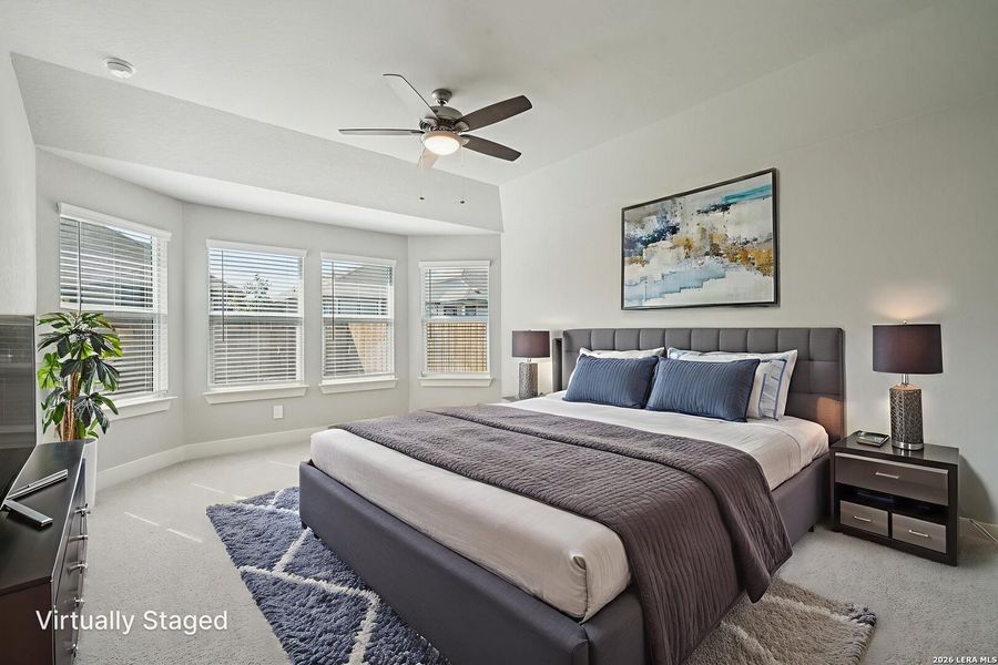 Furnished interior view inside a new home in Estancia Ranch - Classic Series, San Antonio (Image 9).