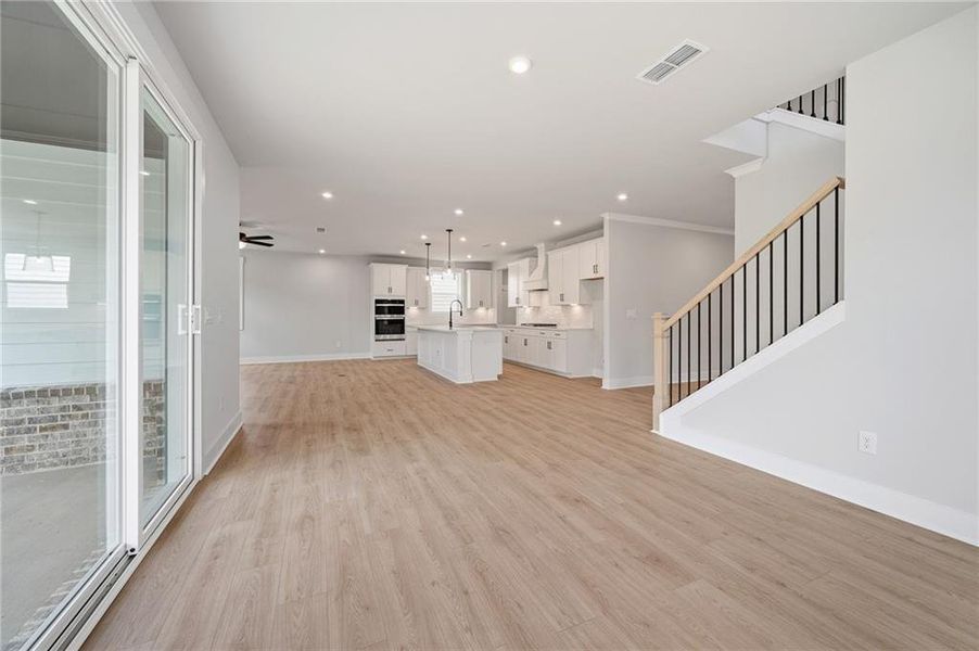 Spacious, unfurnished interior of a new home in The Paddocks at Doc Hughes, Buford (Image 26). Spacious, unfurnished interior of a new home in The Paddocks at Doc Hughes, Buford (Image 26).