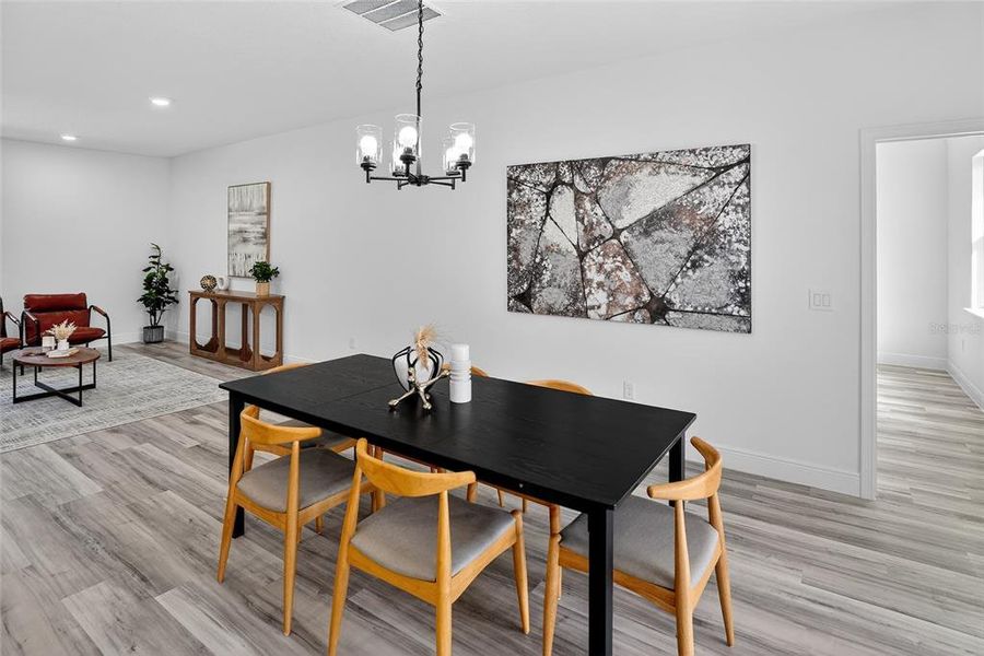 Furnished interior view inside a new home in , Citrus Springs (Image 8).
