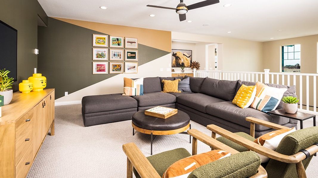Furnished interior view inside a new home in Ellsworth Ranch, Queen Creek (Image 13).