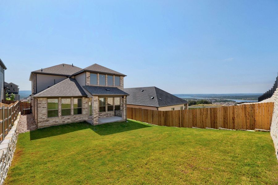 Exterior details and patio area of a home in Provence - 60', Austin (Image 4). Exterior details and patio area of a home in Provence - 60', Austin (Image 4).