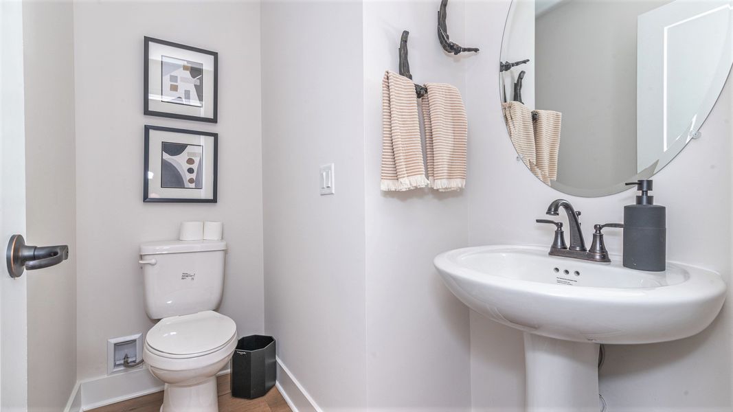 Representative furnished interior of a home built from the The Keswick  Townhome (End Viewout) by Norfolk Homes in Bristol Ridge Townhomes, Ann Arbor (Image 15).