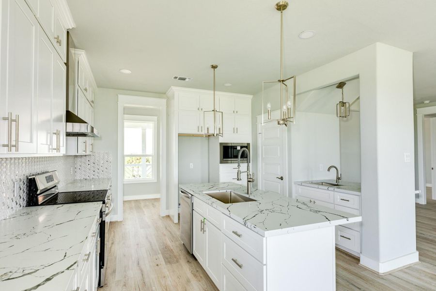 Furnished interior view inside a new home in , Galveston (Image 14). Furnished interior view inside a new home in , Galveston (Image 14).