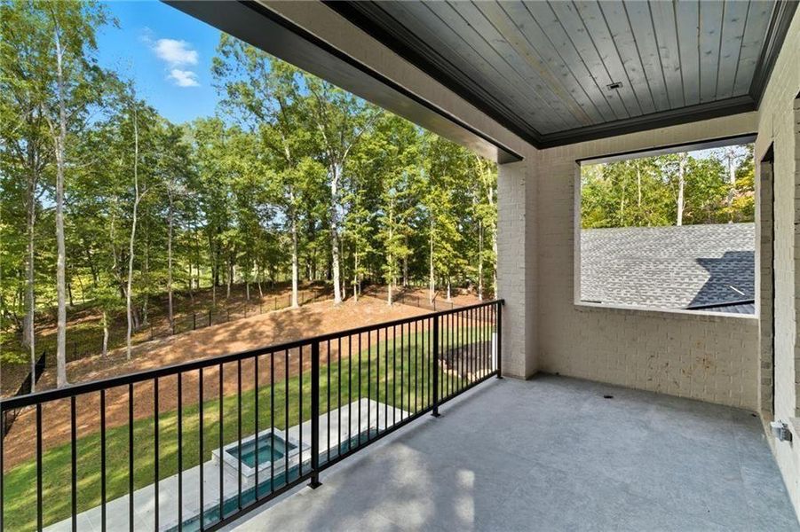 Exterior details and patio area of a home in , Alpharetta (Image 42).