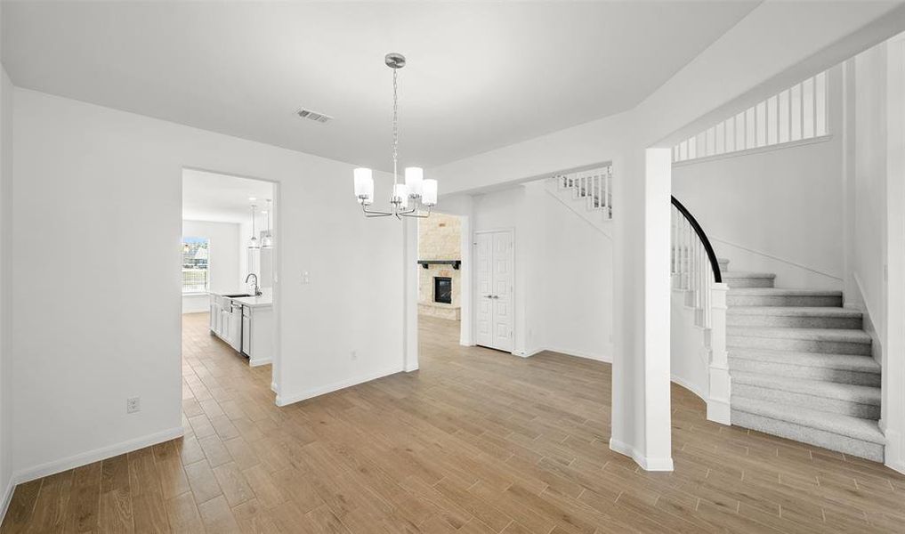 Dining room with easy access to kitchen