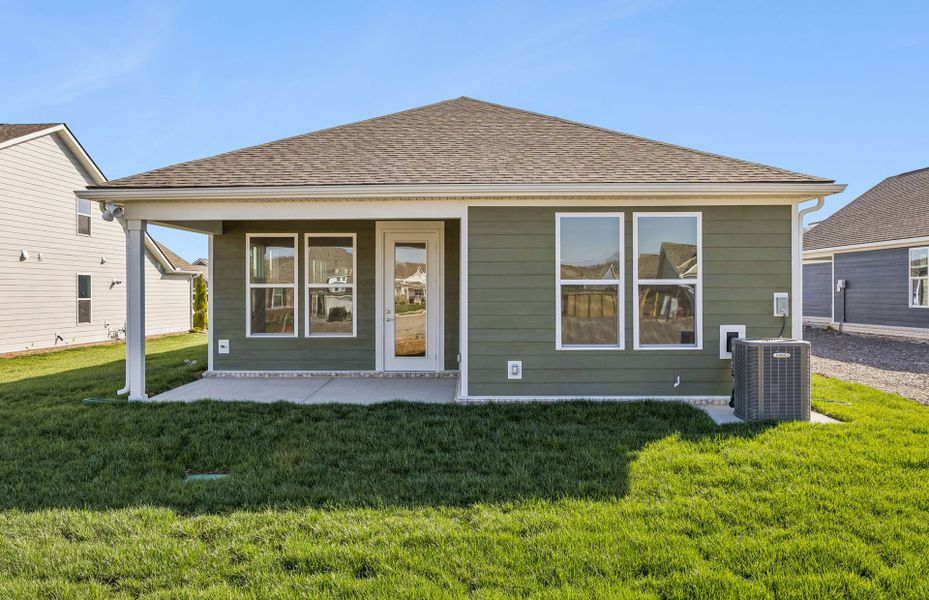 Exterior details and patio area of a home in Del Webb Southern Harmony, Murfreesboro (Image 23).