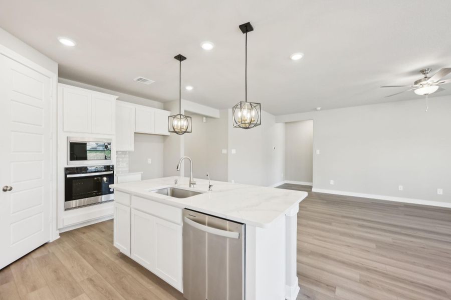 Furnished interior view inside a new home in Landing Meadows - Traditional Series, New Caney (Image 8).
