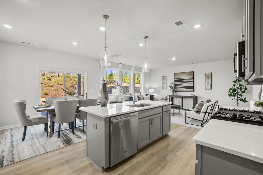 Furnished interior view inside a new home in The Coves on Lake Wylie, Charlotte (Image 13).