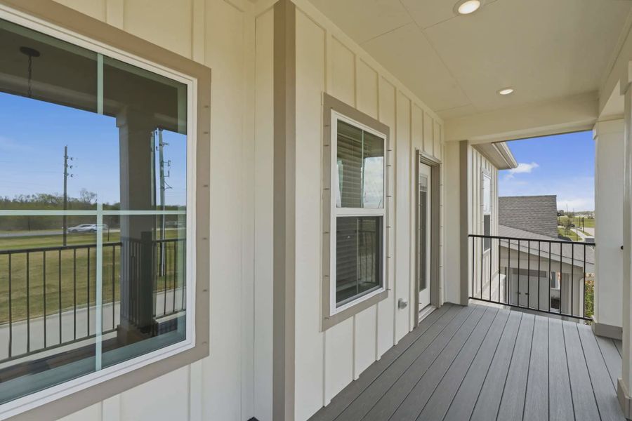 Representative exterior details of a home built from the Sorenstam by Chesmar Homes in Riceland Alley Loads, Mont Belvieu (Image 35).