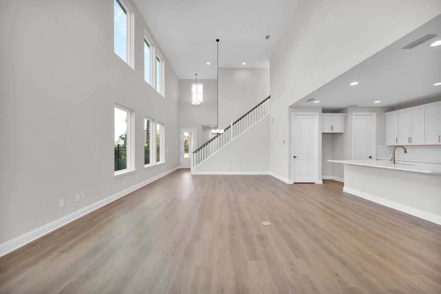 Representative unfurnished interior of a home built from the Palmetto by Riverside Homes in Mariposa at EverRange, Jacksonville (Image 37).