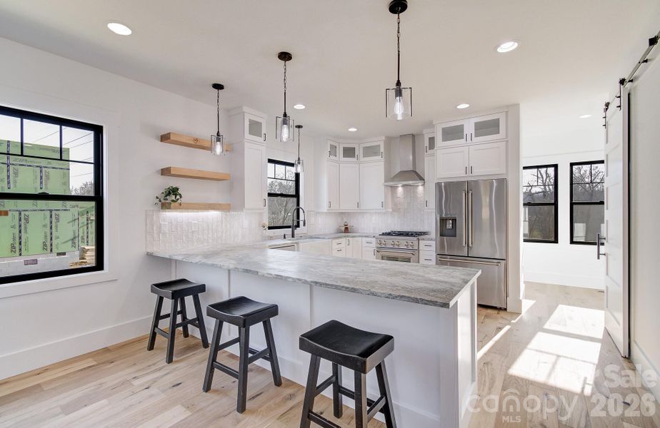 Furnished interior view inside a new home in , Hendersonville (Image 9).
