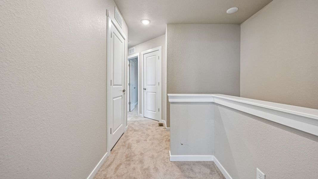 Furnished interior view inside a new home in Windler Townhomes, Aurora (Image 39). Furnished interior view inside a new home in Windler Townhomes, Aurora (Image 39).