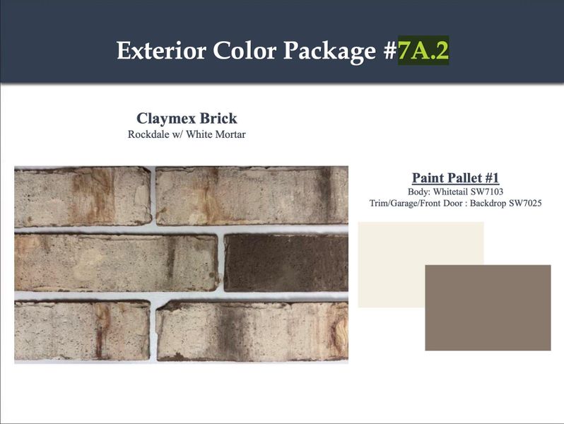 Sample of building materials used in homes in Sundance Cove, Crosby (Image 3).
